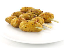 Gemarineerde aardappelbrochet