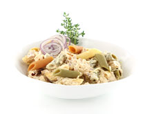 Pastasalade met ham