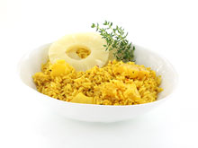 Rijstsalade met ananas