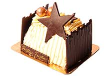 Kerstbûche 'Duo vanille & chocolademousse'