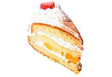 Biscuittaart van het huis