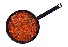 Groentenmix in Indische tomatensaus