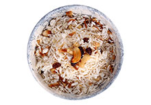 Indische rijst cashewnoten & rozijnen