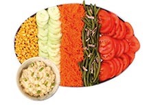 Groentenschotel + aardappelsalade