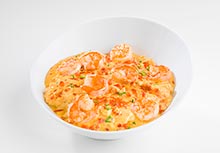 Oosterse Scampi in rode curry