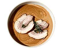 Porchetta met dragonsaus